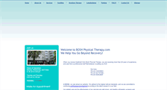 Desktop Screenshot of boshphysicaltherapy.com