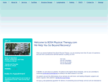 Tablet Screenshot of boshphysicaltherapy.com